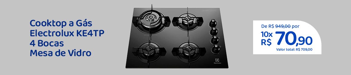 Ofertas da semana - Cooktop a Gás Electrolux