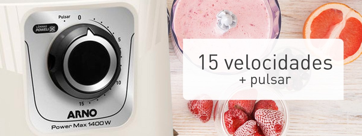 15 velocidades + pulsar