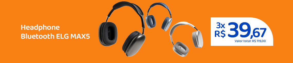 Ofertas da semana - Headphone Bluetooth ELG MAX5BE