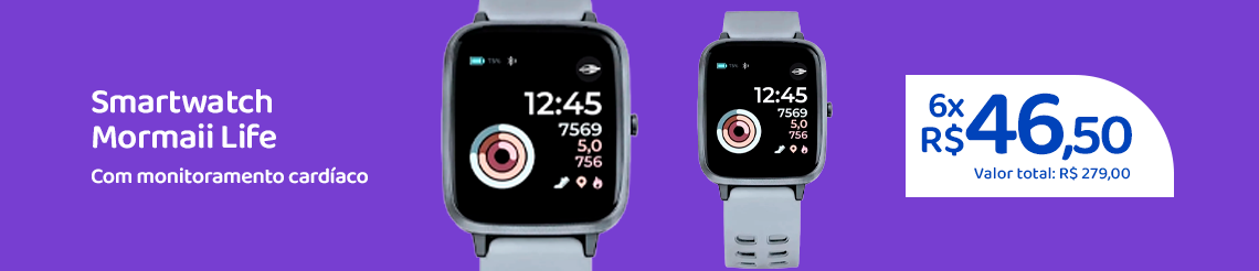Ofertas da semana - Smartwatch Mormaii Life