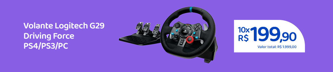 Ofertas da semana - Volante Logitech G29