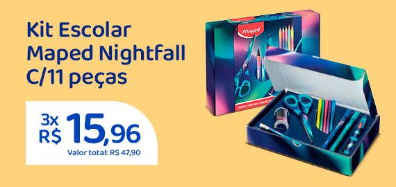 Escritório - Kit Escolar Maped Azul