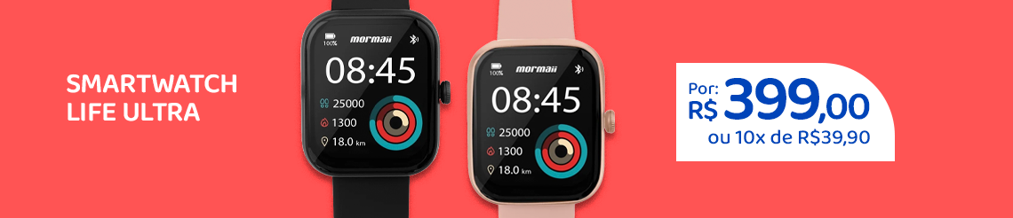 Ofertas da semana - Smartwatch Mormaii