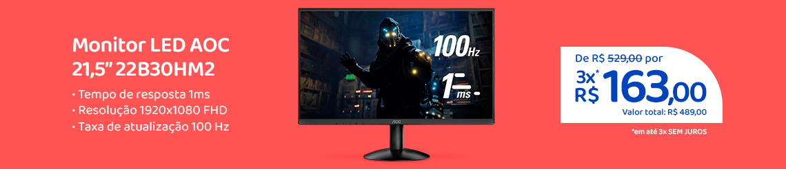 Oferta da semana - Monitor AOC