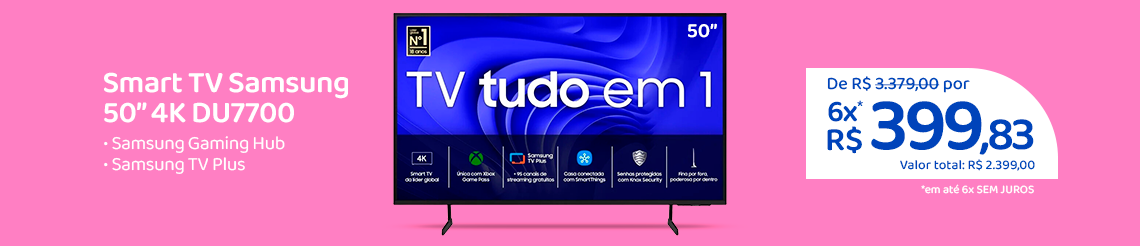 Oferta da semana - Smart TV Samsung 50