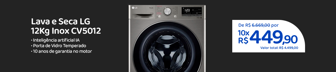 Ofertas da semana - Lava e seca LG  12Kg