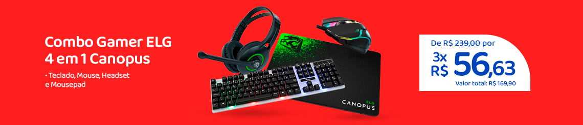 Ofertas da semana -  Combo Gamer 4 em 1 ELG