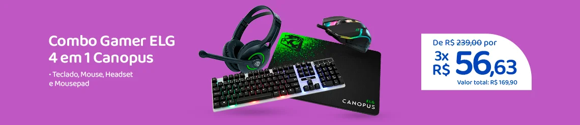 Ofertas da semana - Combo Gamer 4 em 1 ELG