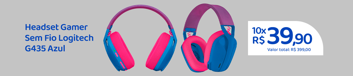 Ofertas da semana - Headset Gamer Sem Fio Logitech G435 Azul -