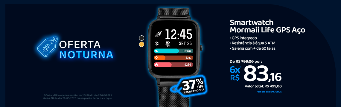 Oferta Noturna - Smart Wacht