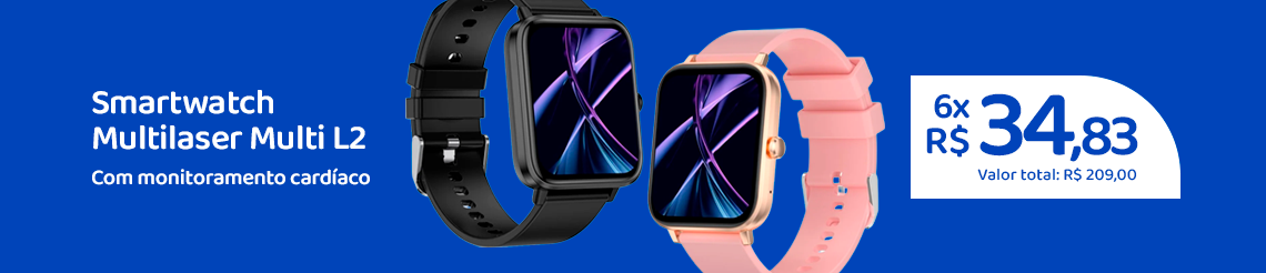 Ofertas da semana - Smartwatch Multilaser Multi L2