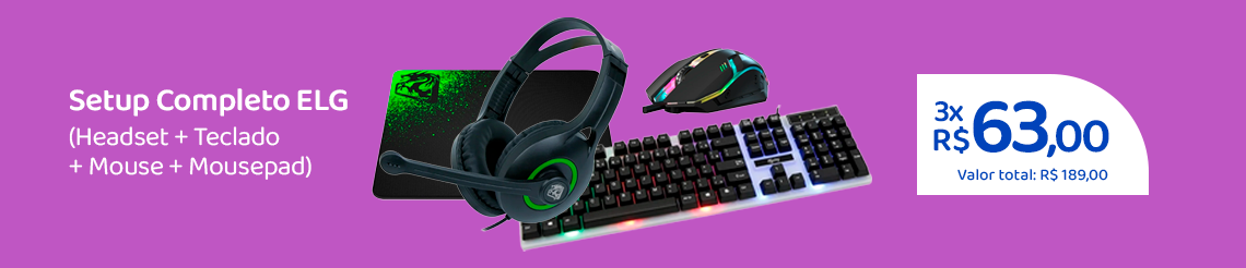 Ofertas da semana - Combo Gamer 4 em 1 ELG
