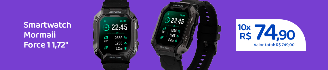 Ofertas da semana - Smartwatch Mormaii Force