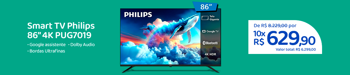 Ofertas da semana - Smart TV Philips 86