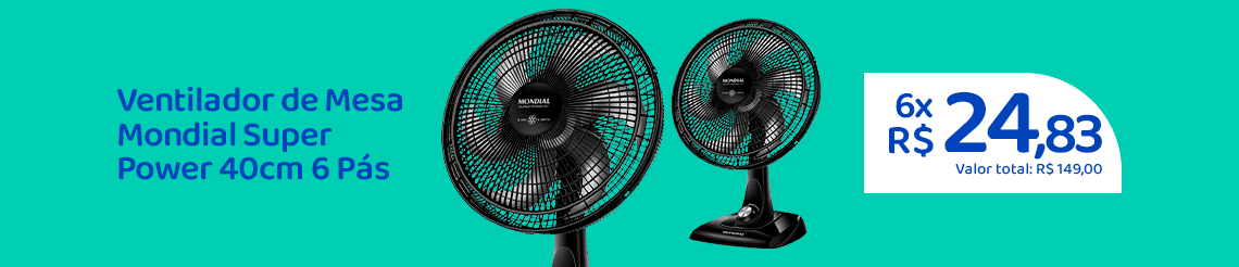 Ofertas da semana - Ventilador Mesa Mondial