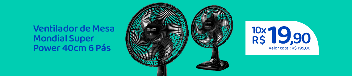 Ofertas da semana - Ventilador Mesa Mondial