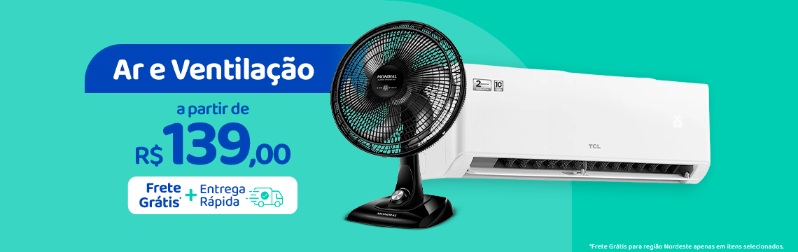 Ofertas da semana - Ar e ventilador