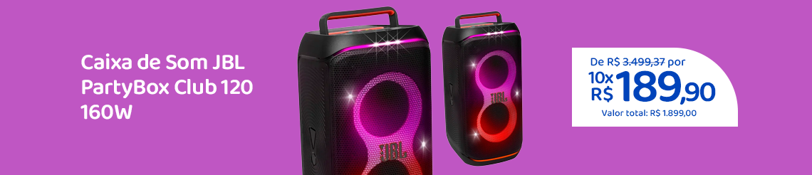 Ofertas da semana - Caixa de Som JBL PartyBox Club 120
