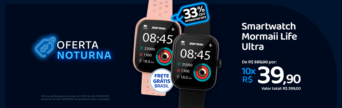 Oferta noturna - Smartwatch