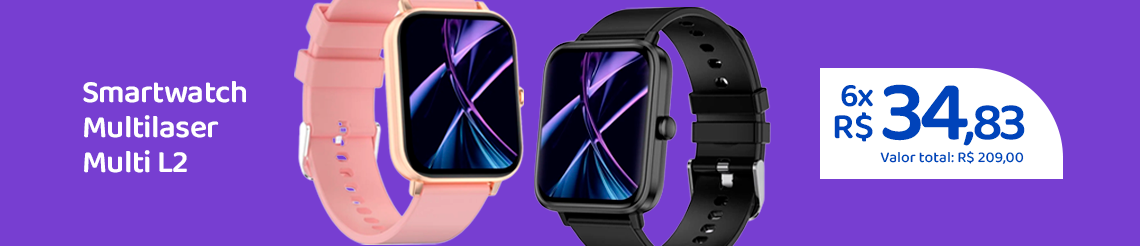 Ofertas da semana - Smartwatch Multilaser Multi L2