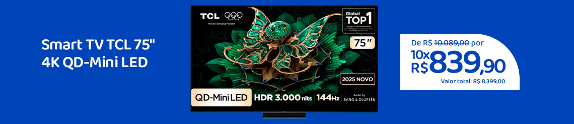 Ofertas da semana - Smart TV TCL 75