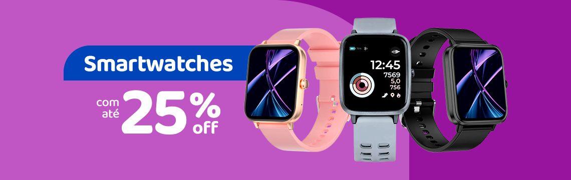 Semanal linha- Smartwatches