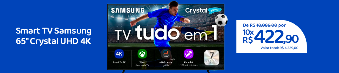 Ofertas da semana - Smart TV Samsung 65