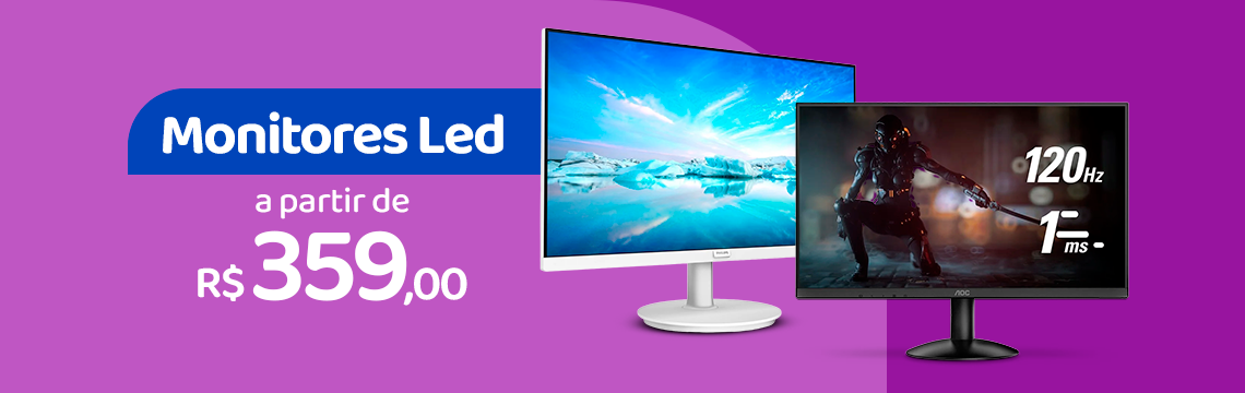 Ofertas da semana - Monitores Led