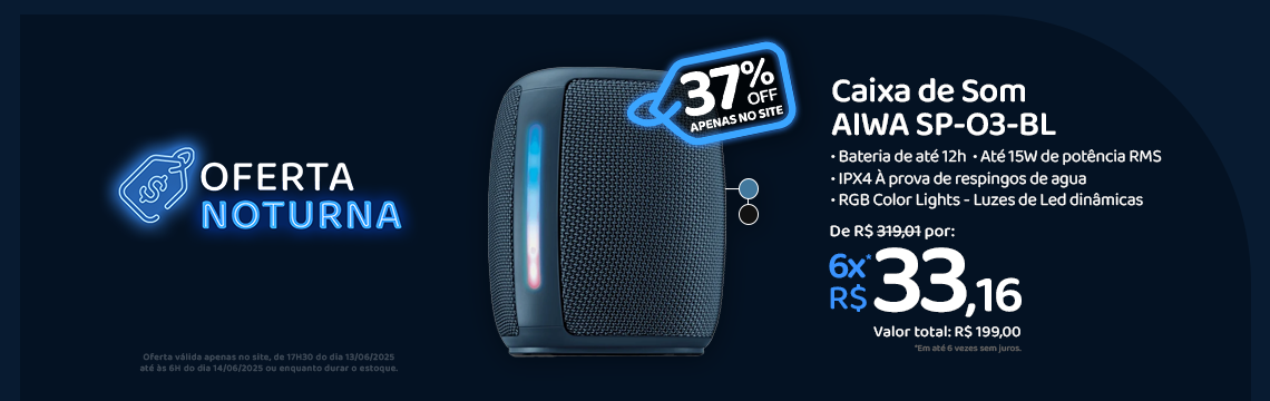Oferta Noturna - Caixa de Som