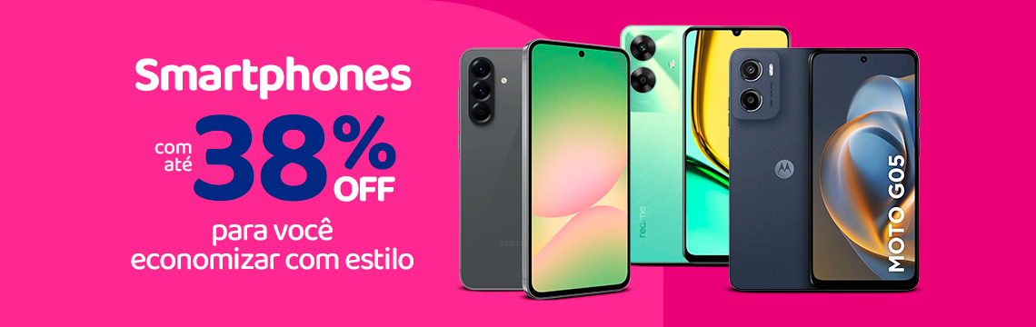 Ofertas da semana - Smartphones com até 38%