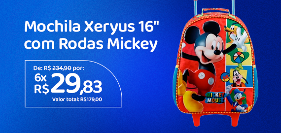 Campanha - Mochila Xeryus mickey