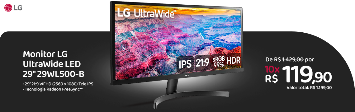 Oferta da Semana - Monitor LG