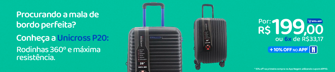 Ofertas da semana - Mala de Bordo Unicross P20