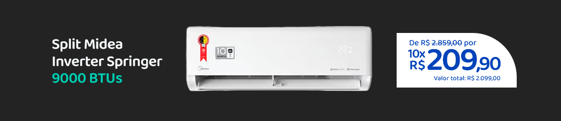 Ofertas da semana - Split Midea 9000 Btus Split HW Inverter