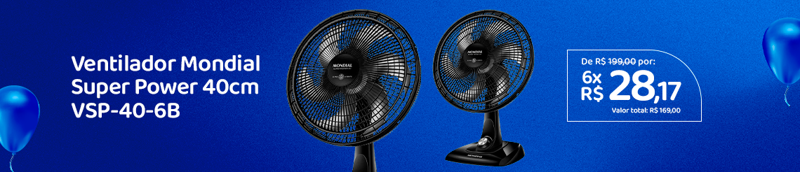 Aniversario Nagem - Ventilador de Mesa Mondial Super Power 6