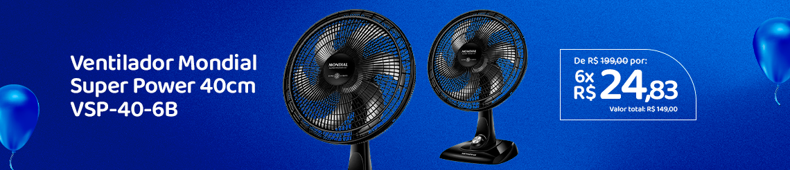 Aniversario Nagem - Ventilador de Mesa Mondial Super Power 6