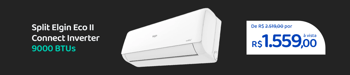 Ofertas da semana -  Elgin Split Hi Wall 9000btus