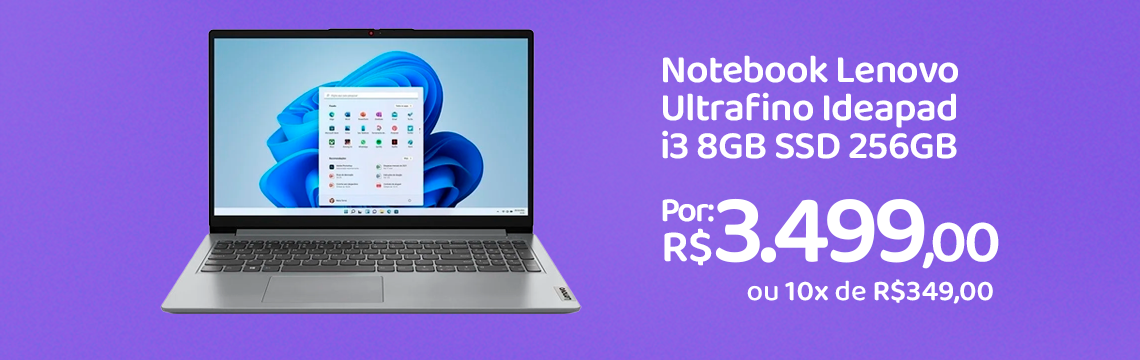 Ofertas da semana  - Notebook Lenovo i3