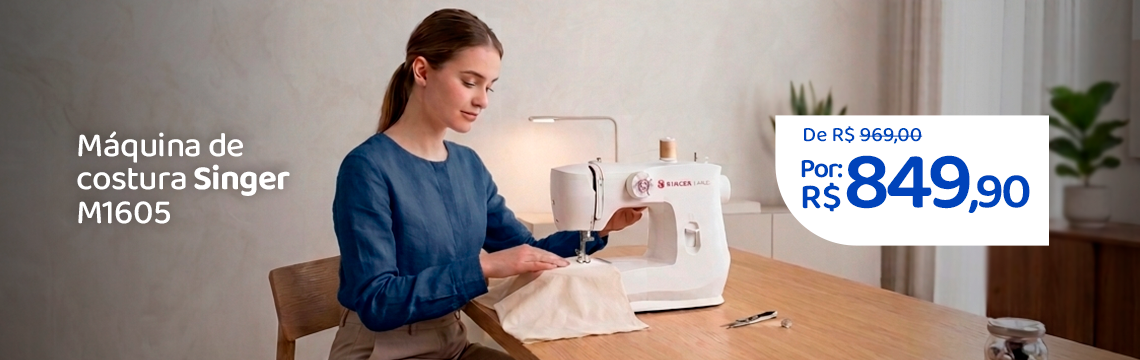 Ofertas da semana - Máquina de Costura Singer M1605