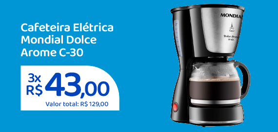 Ofertas da semana - Cafeteira Elétrica Mondial Dolce Arome