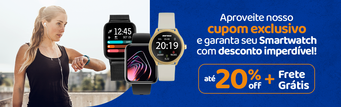 Oferta - Cupom Smartwatches