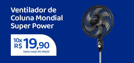 Ofertas da semana - Ventilador de Coluna Mondial