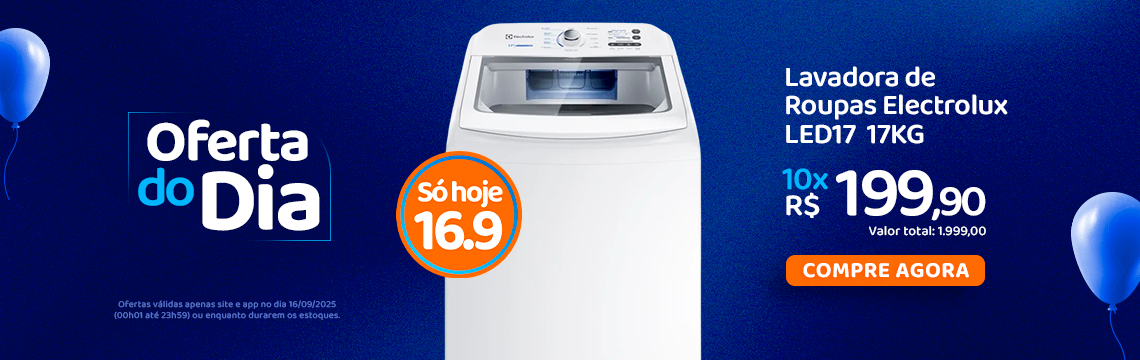Oferta do Dia - 16/09 Lavadora
