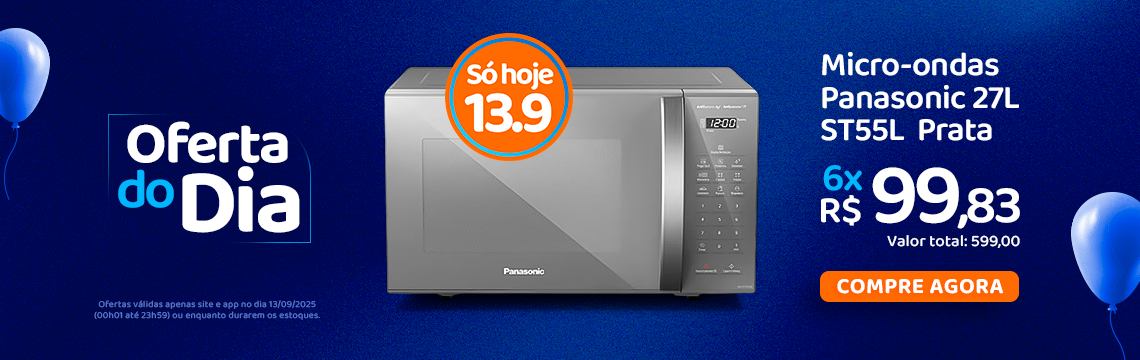 Oferta do Dia - 13/09 MICROONDAS
