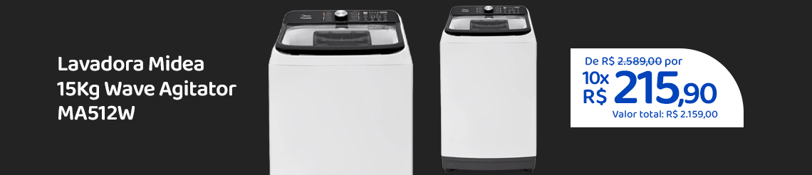 Ofertas da semana - Lavadora Midea 15Kg
