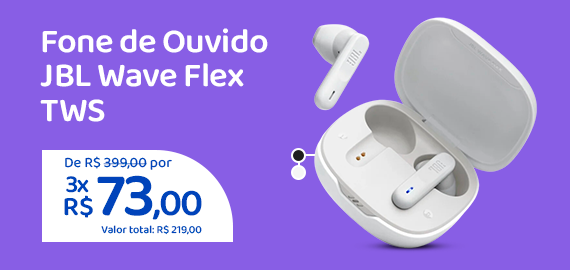 Oferta da semana - Fone jbl wave flex