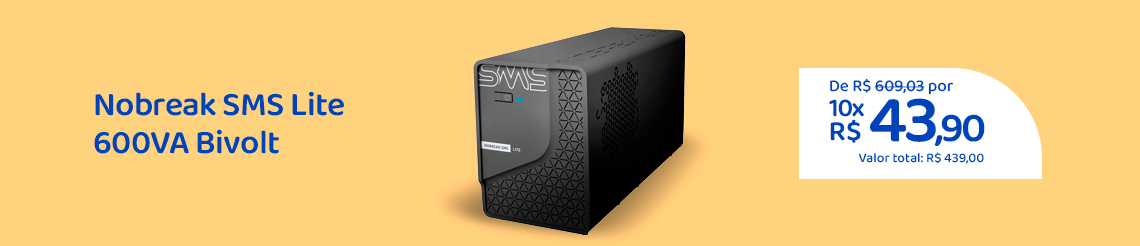 Ofertas da semana - Nobreak SMS Lite 600VA Bivolt