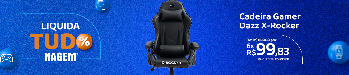 Campanha - Cadeira Gamer x rocker