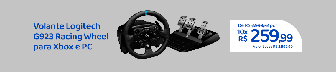 Ofertas da semana - Volante Logitech G923 Racing Wheel