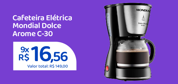 Ofertas da semana - Cafeteira Elétrica Mondial Dolce Arome C-30